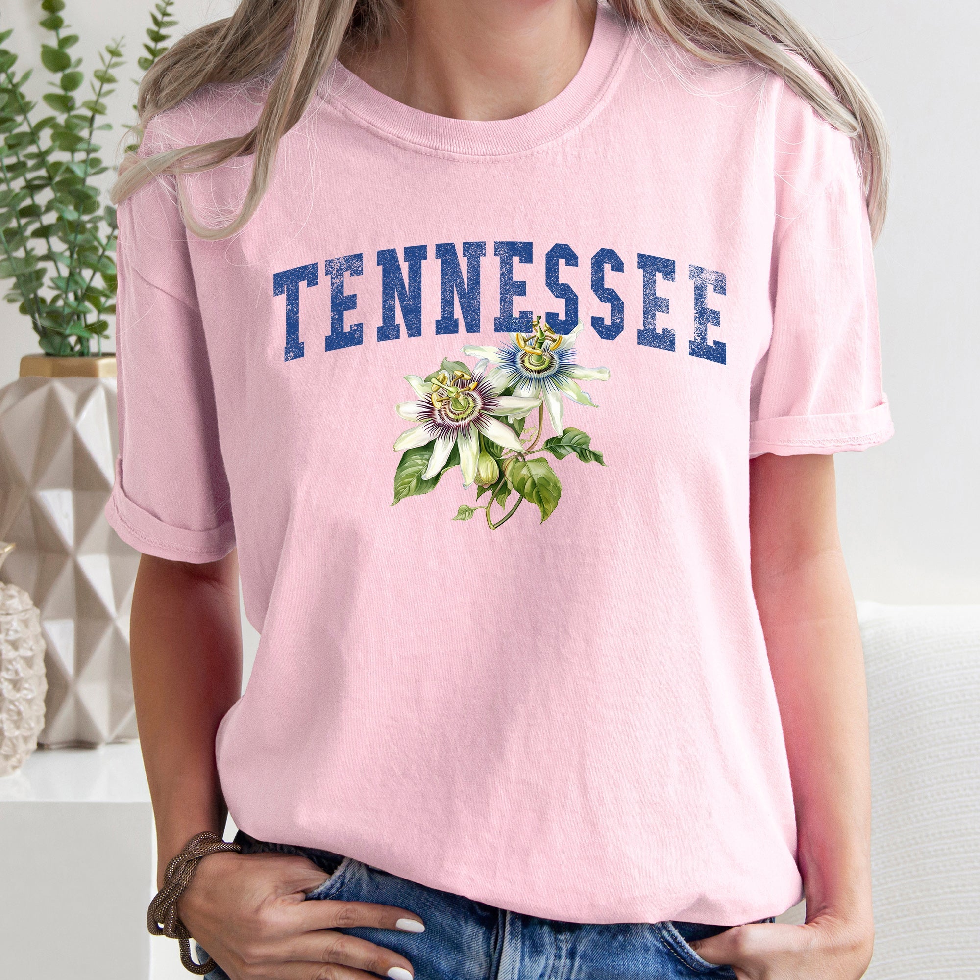 Tennessee State Flower Comfort Colors Tshirt