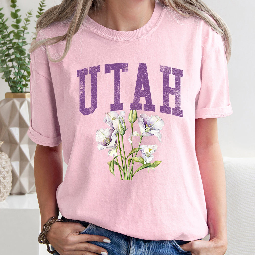 Utah State Flower Comfort Colors Tshirt