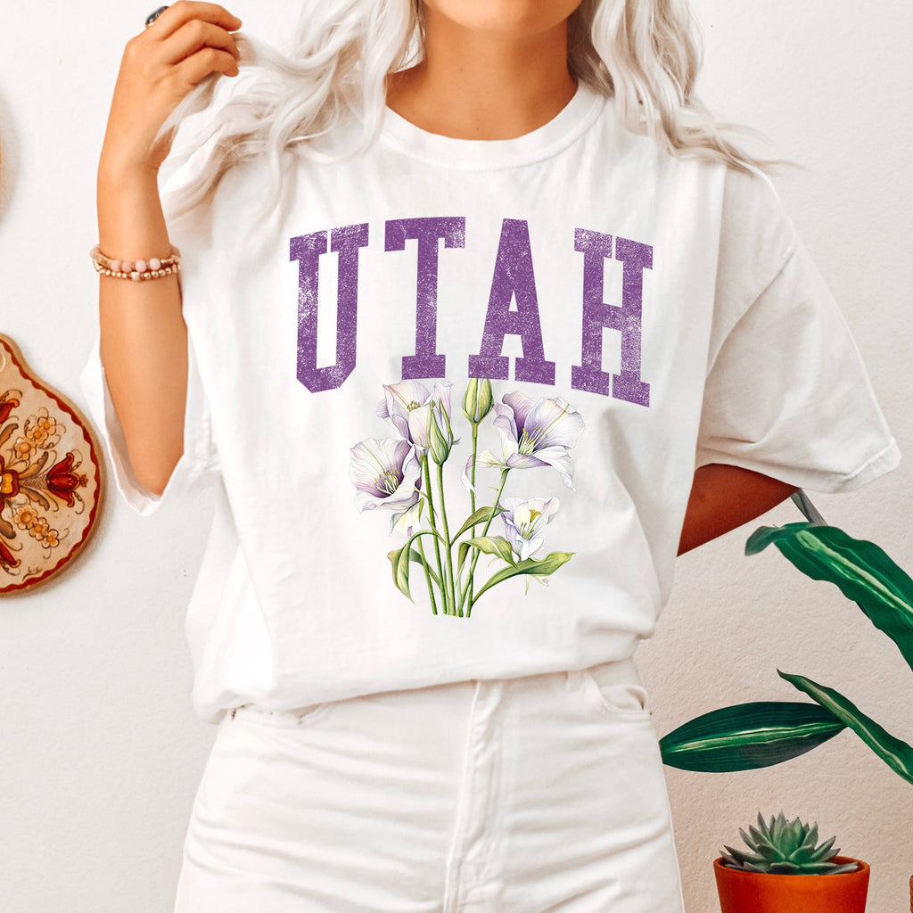 Utah State Flower Comfort Colors Tshirt