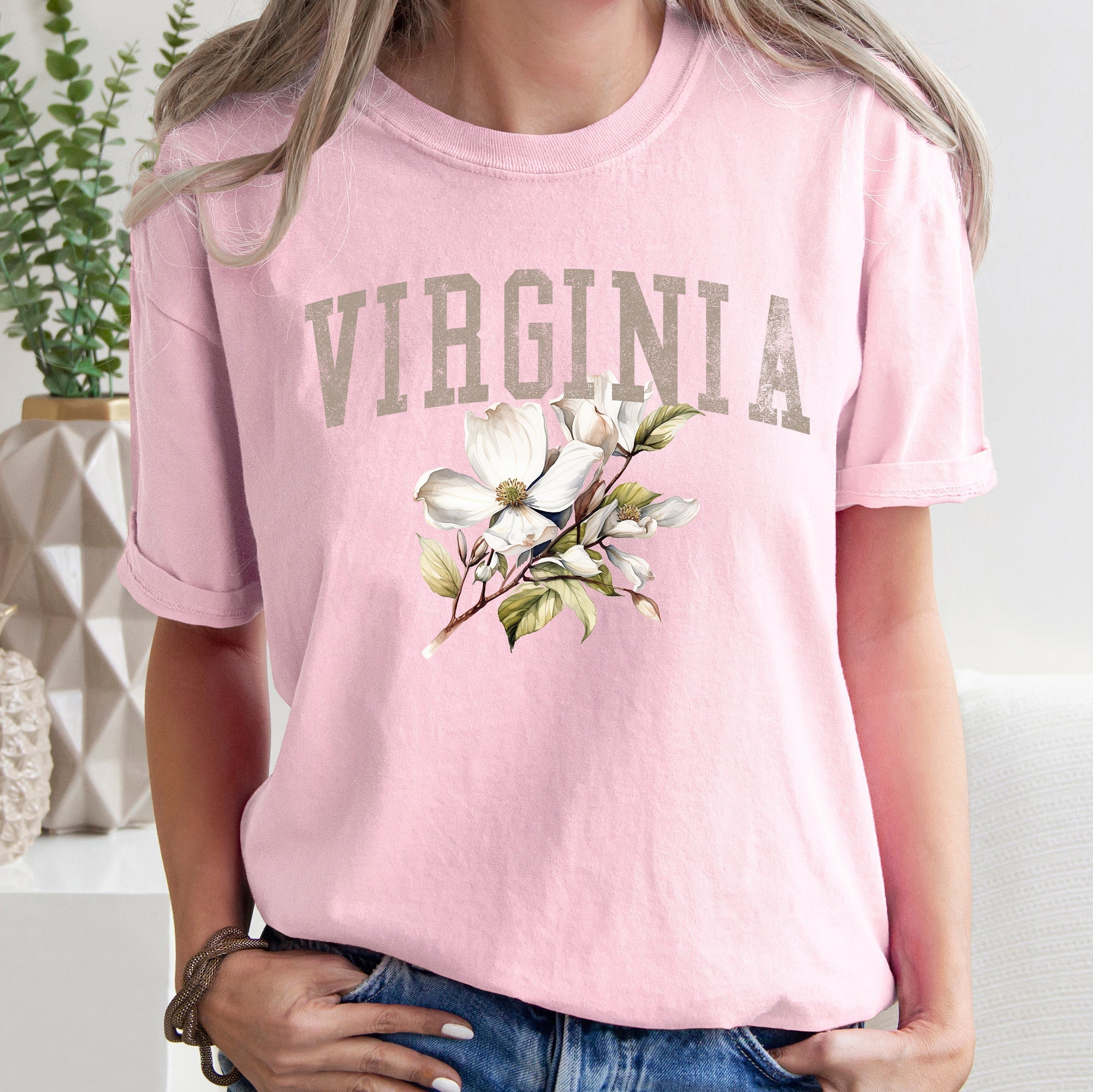Virginia State Flower Comfort Colors Tshirt