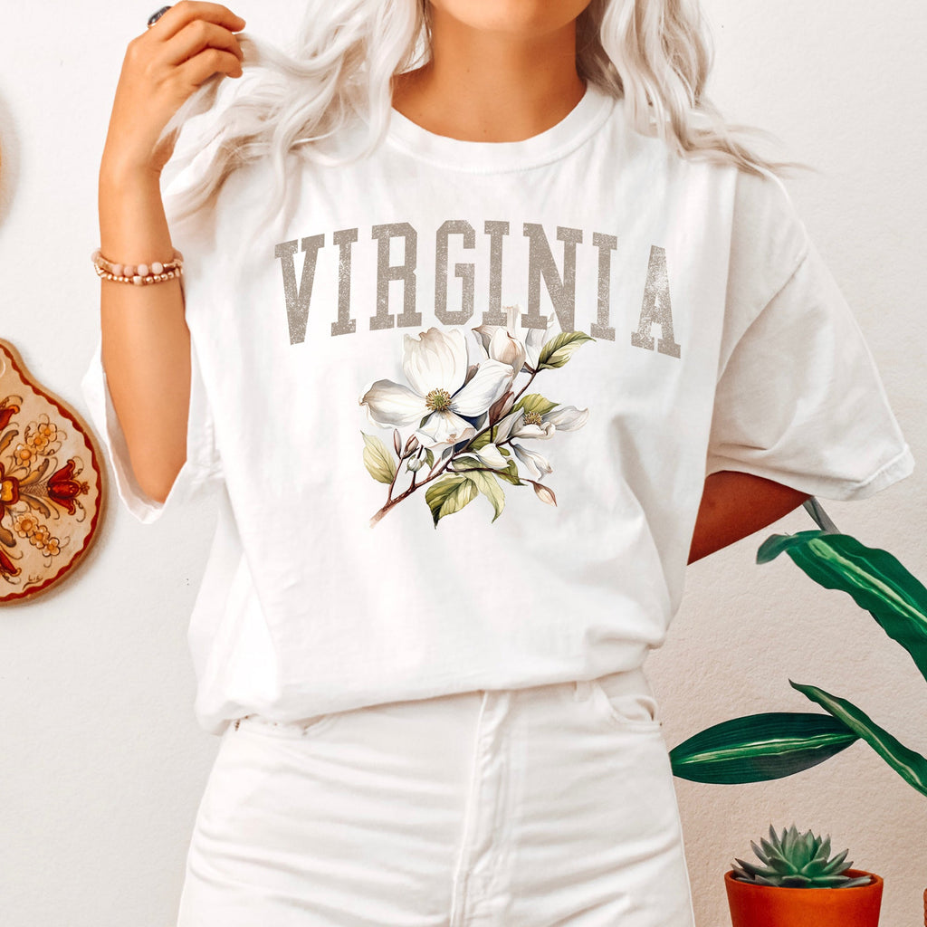 Virginia State Flower Comfort Colors Tshirt