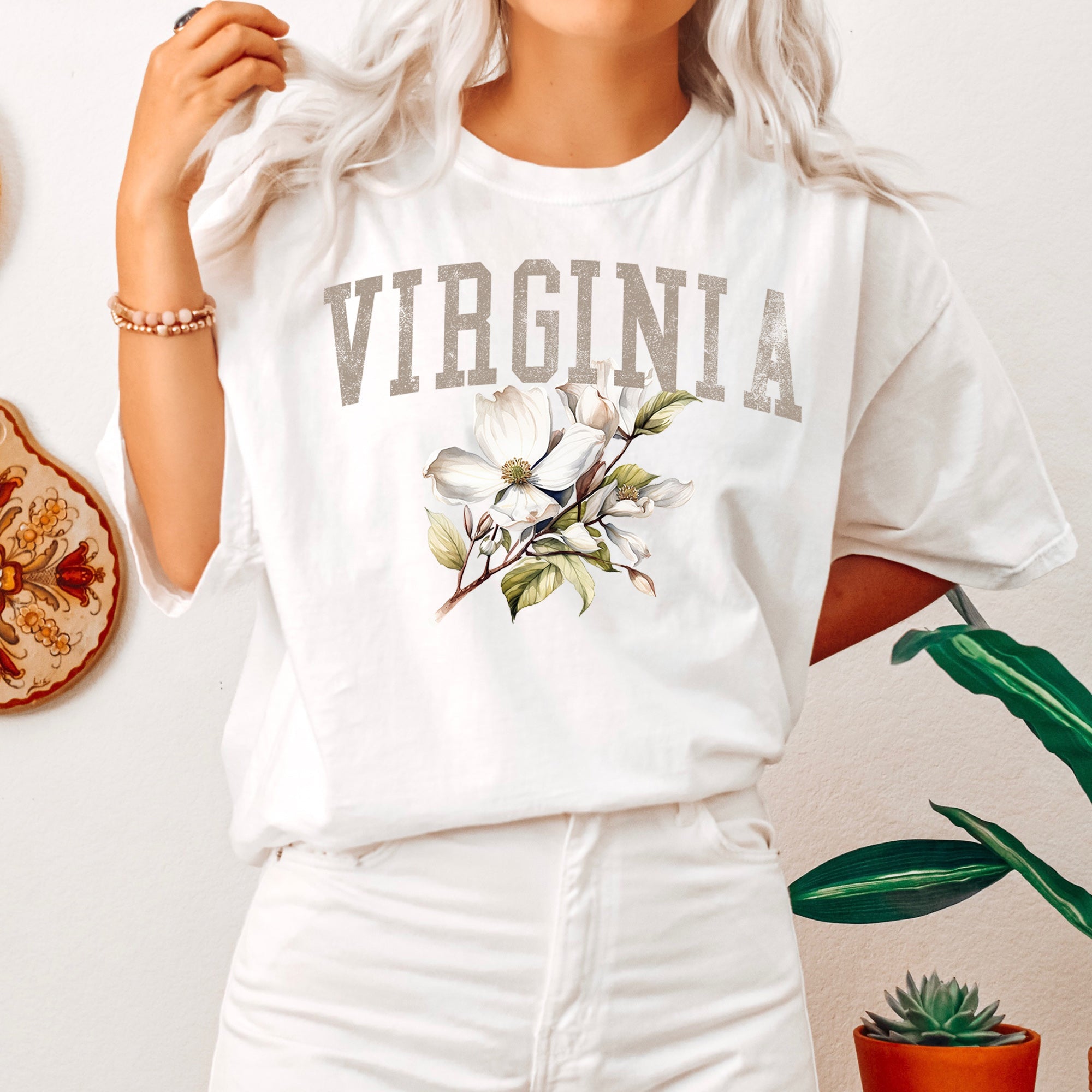 Virginia State Flower Comfort Colors Tshirt