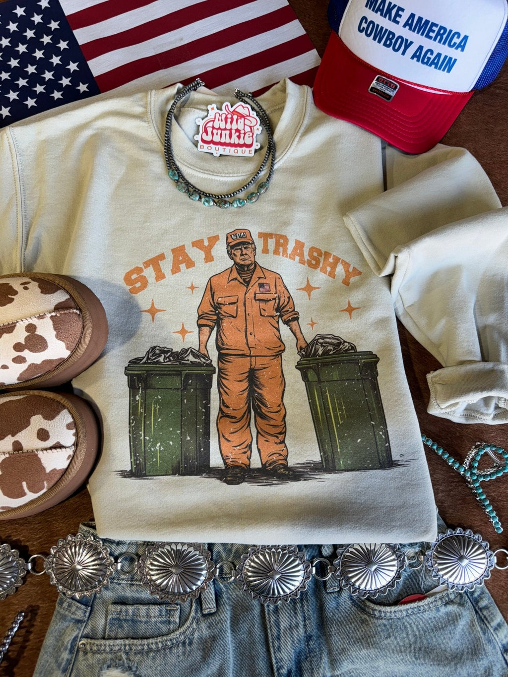 Stay Trashy Trump Graphic
