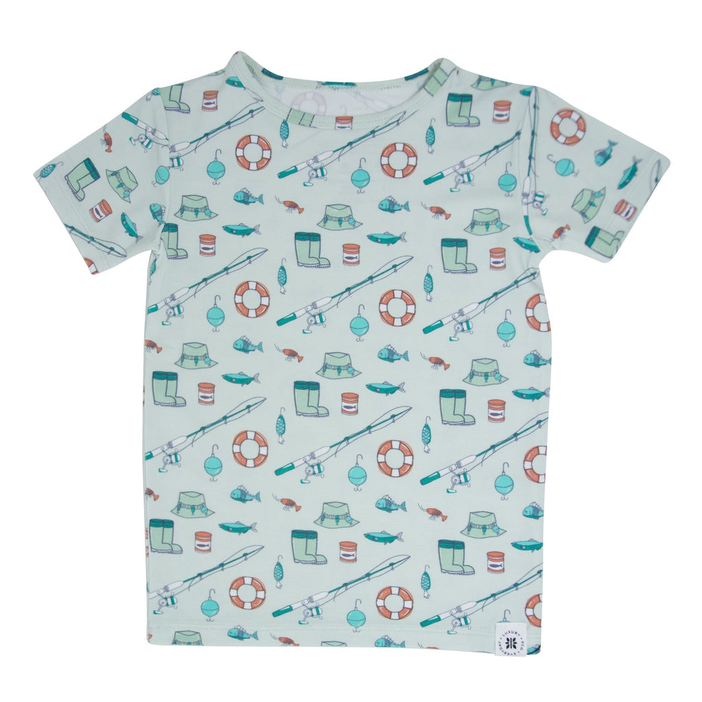Fishing Poles Summer Pajama Set