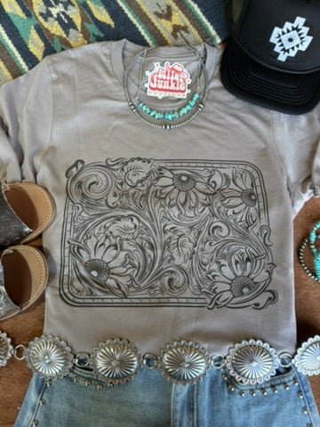 Sunflower Engraved Graphic Tee