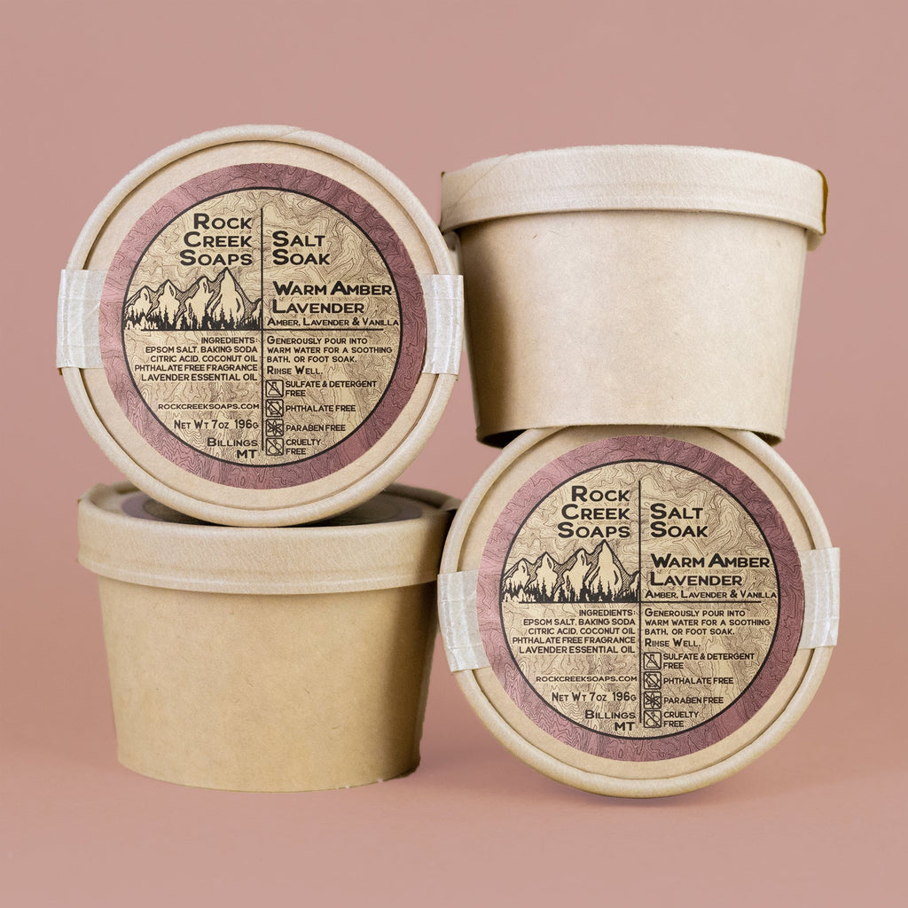 Warm Amber Lavender - Salt Soak