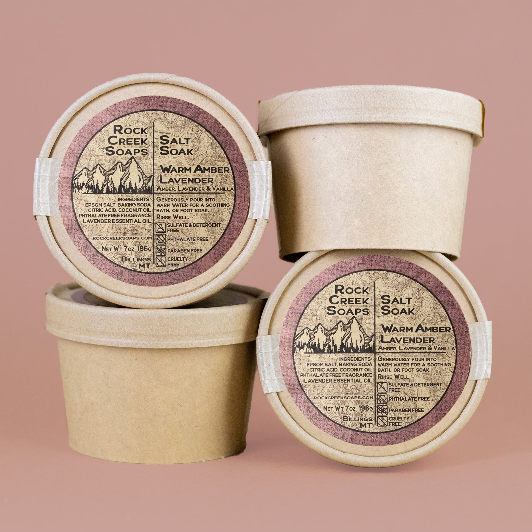 Warm Amber Lavender - Salt Soak