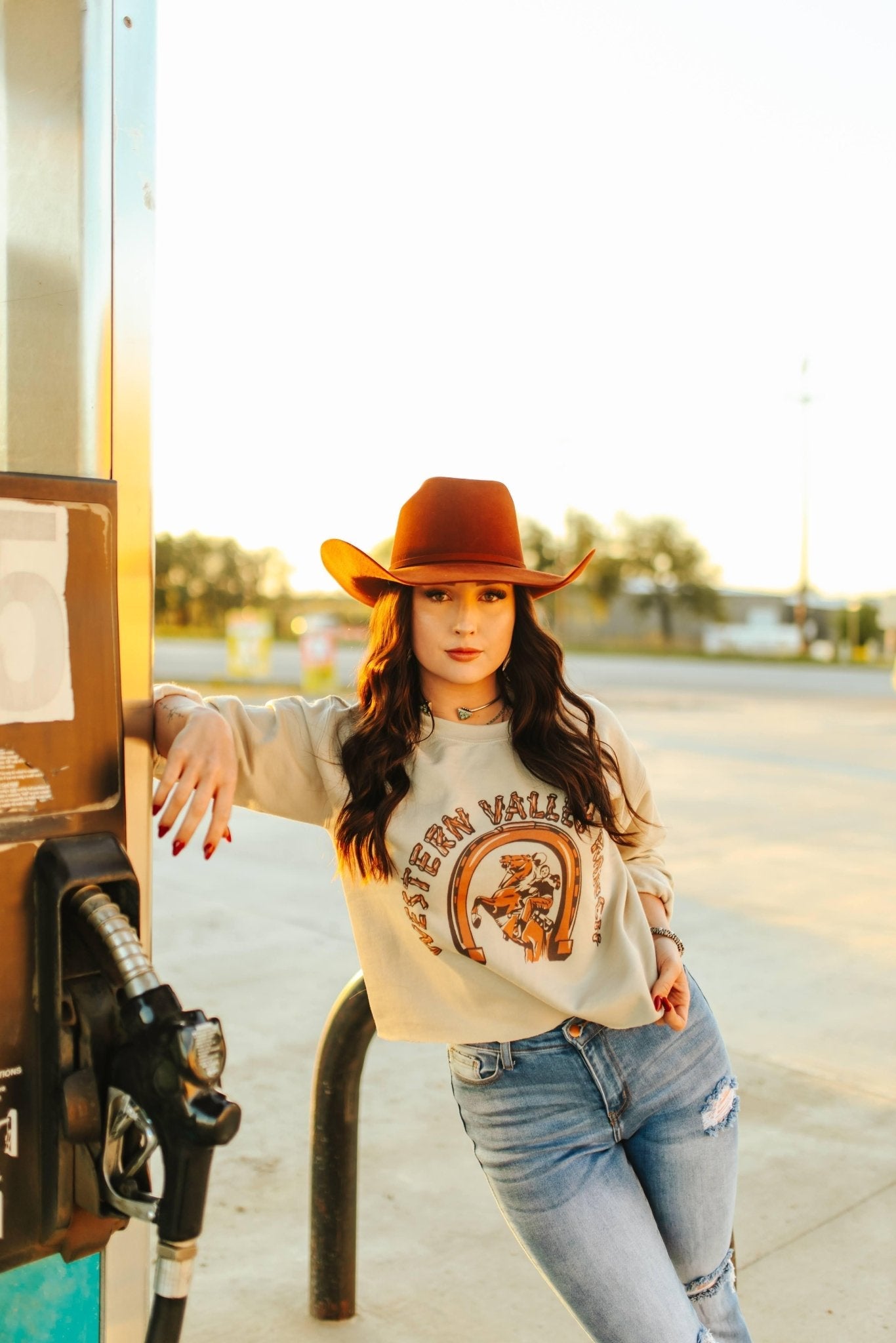 Western Valley Ranch Raw Hem Graphic